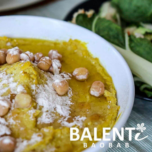 Houmous à la poudre de baobab