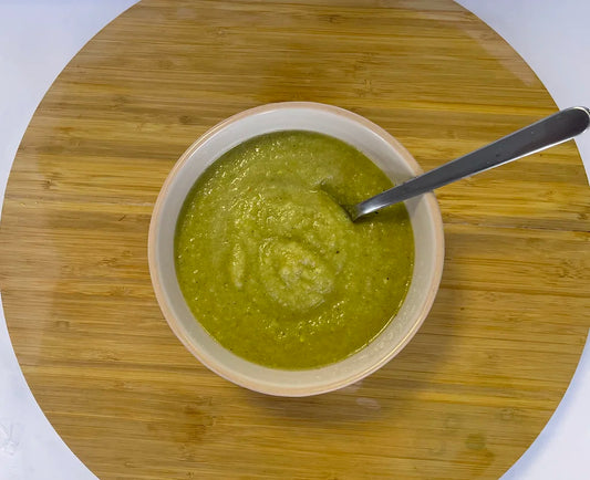 Gaspacho au concombre, baobab et menthe