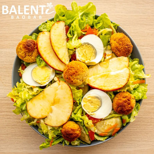 Vinaigrette à la poudre de fruit de baobab